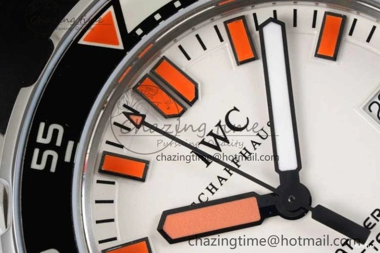 MIROTIME 1225 Aquatimer Automatic SS RSF 1:1 Best Edition White Orange Dial on Black Rubber Strap A Supportive 7069